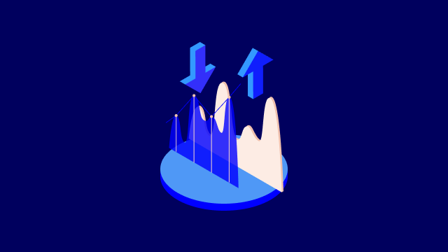 investments graph arrows dark blue - 640x360