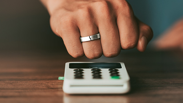 Tapster - silverring - liten